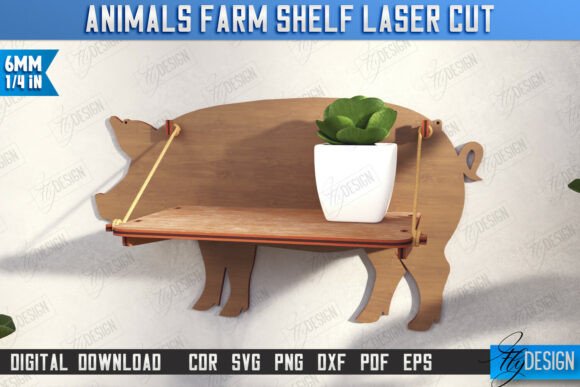 Charming Animal Wall Shelves for Your Farmhouse Decor