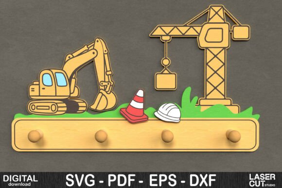 Construction Site Wall Hook SVG: Crafting Precision