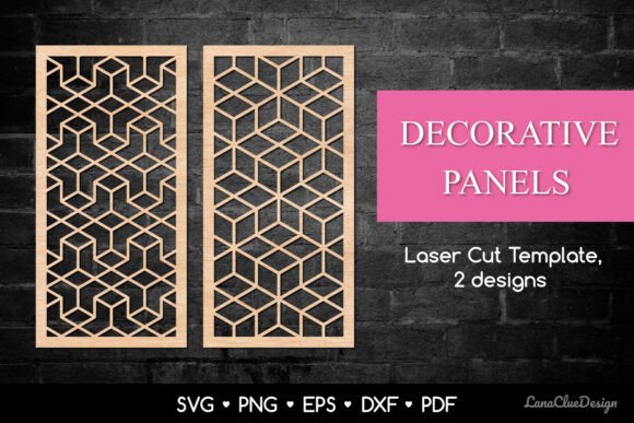 Decorative Panels with Geometric Pattern