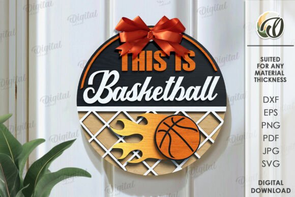Design Unique Sport Round Signs with Laser Cut Files