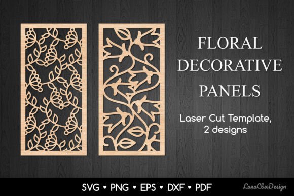 Elegant Floral Panels for Creative Decor