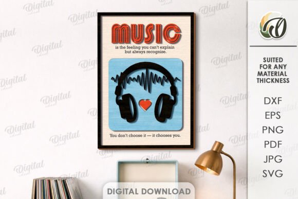 Elevate Your Space with Music Art Decor Laser Cut