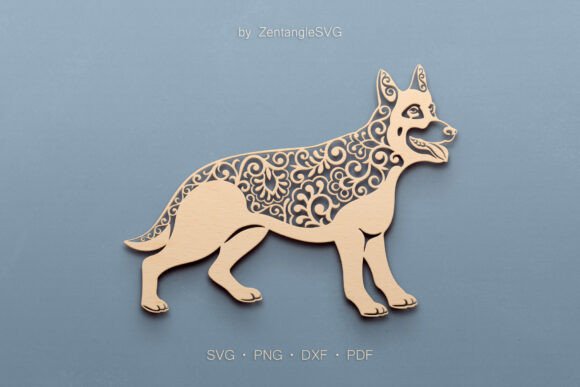 German Shepherd SVG Paper & Laser Cut