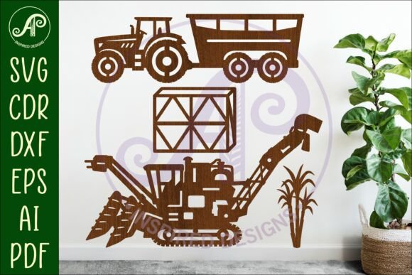 Sugar Cane Harvesting Vehicle Laser Cut: Your Next Creative Asset